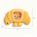 Silicone Rattle & Teether (Croissant) - Image 2