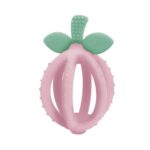 Teething Ball & Training Toothbrush - Silicone, BPA-Free r Lemon-Shaped Teething Toy Features Multiple Textures to Soothe Gums & an Easy-to-Hold Design (Pink Lemonade)