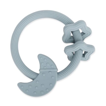 Silicone Baby Teething Toy, Silicone Baby  Teether for Babies 3 Months+, Raised Texture to Soothe Gums, BPA Free, Boys Girls Shower, Birthday, Christmas Gifts (Ether)