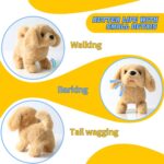 Plush Golden Retriever Toy Puppy Electronic Interactive Dog - Walking, Barking, Tail Wagging, Stretching Companion Animal for Kids Toddlers - Image 2