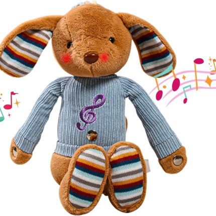 Musical Stuffed Animal Plush Toy with Lights & Sounds - Cute Interactive Toy for Newborns, and 3 6 12 to 48 Months (Puppy)