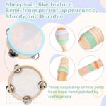 Musical Instruments Set - Neutral Colors Wooden Montessori Toys Percussion Music Modern Boho Xylophone Birthday Gifts for 1 2 3 Year Old Kids Baby Toddlers Boys Girls 3+ with Storage Bag - Image 2