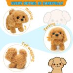 Plush Teddy Toy Puppy Electronic Interactive Dog - Walking, Barking, Tail Wagging, Stretching Companion Animal for Kids Toddlers - Image 2