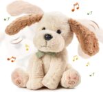 Baby Animated Plush Dog, Interactive Singing Talking Puppy Dog Stuffed Animal Toys, 10”