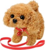 Plush Teddy Toy Puppy Electronic Interactive Dog - Walking, Barking, Tail Wagging, Stretching Companion Animal for Kids Toddlers
