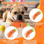 Interactive Dog Toys, Easter Carrot Toy to Keep Them Busy, Moving Ball for Indoor&Outdoor, Rechargeable Floppy Pet Enrichment for Small Medium Large Dogs, Plush Squeaky Dog Toy - Image 2